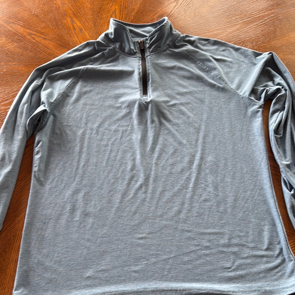 Gray Quarter-Zip Pullover